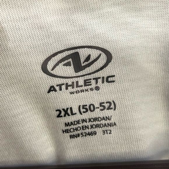 5 for $25🔥Athletic Works White Short Sleeve T-Shirt 2XL (50-52) - Picture 3 of 5